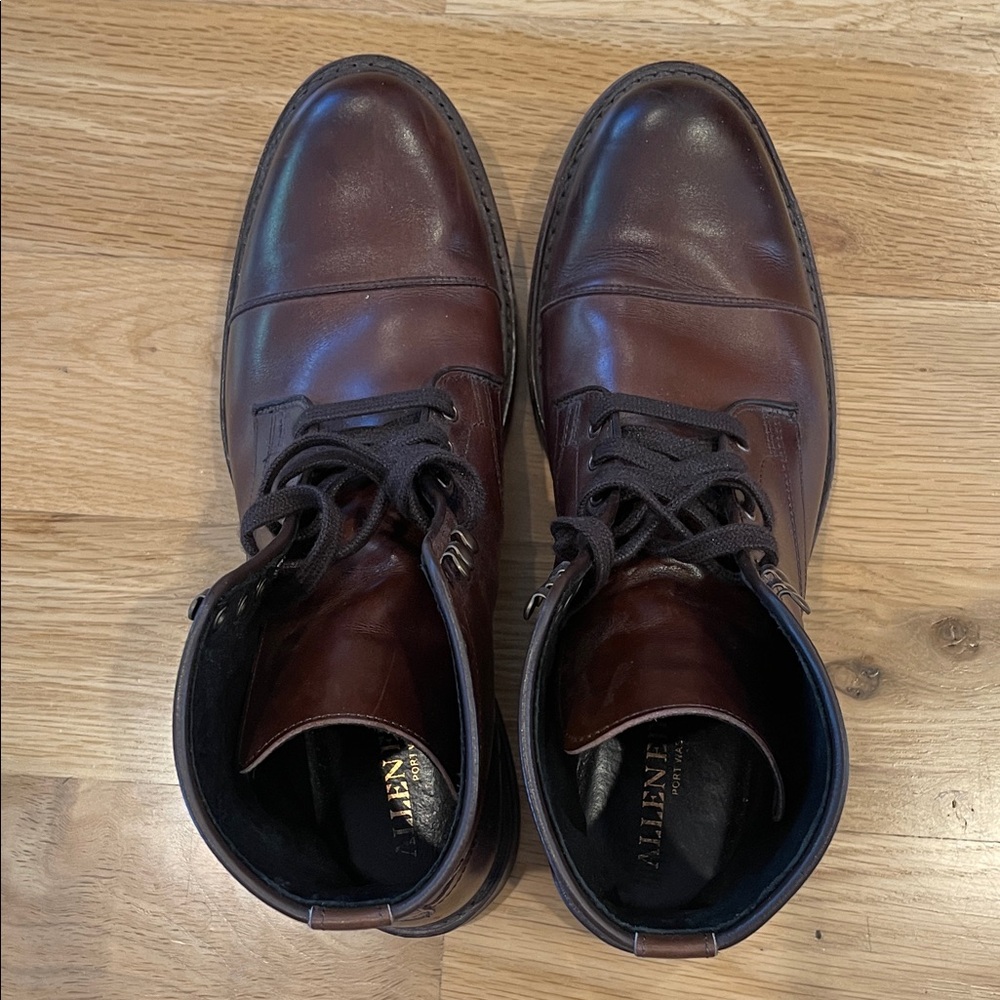 Allen Edmonds Men's Brown Leather Boots size 10 - Picture 5 of 7